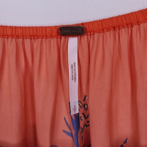 Free People Top Small Colorful Floral Positano Off Shoulder - Picture 9 of 11